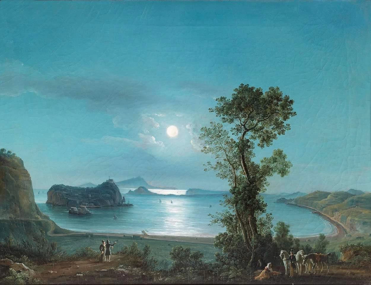 Luna sul golfo di Pozzuoli